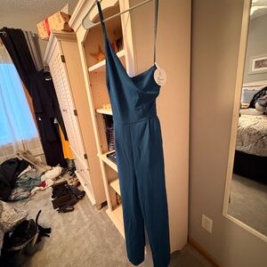 Elegant Blue Women's Jumpsuit